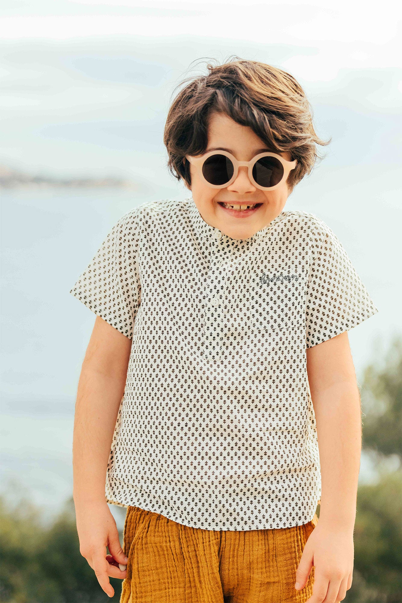 Shirt - Garou Flower Cotton veil Print flower