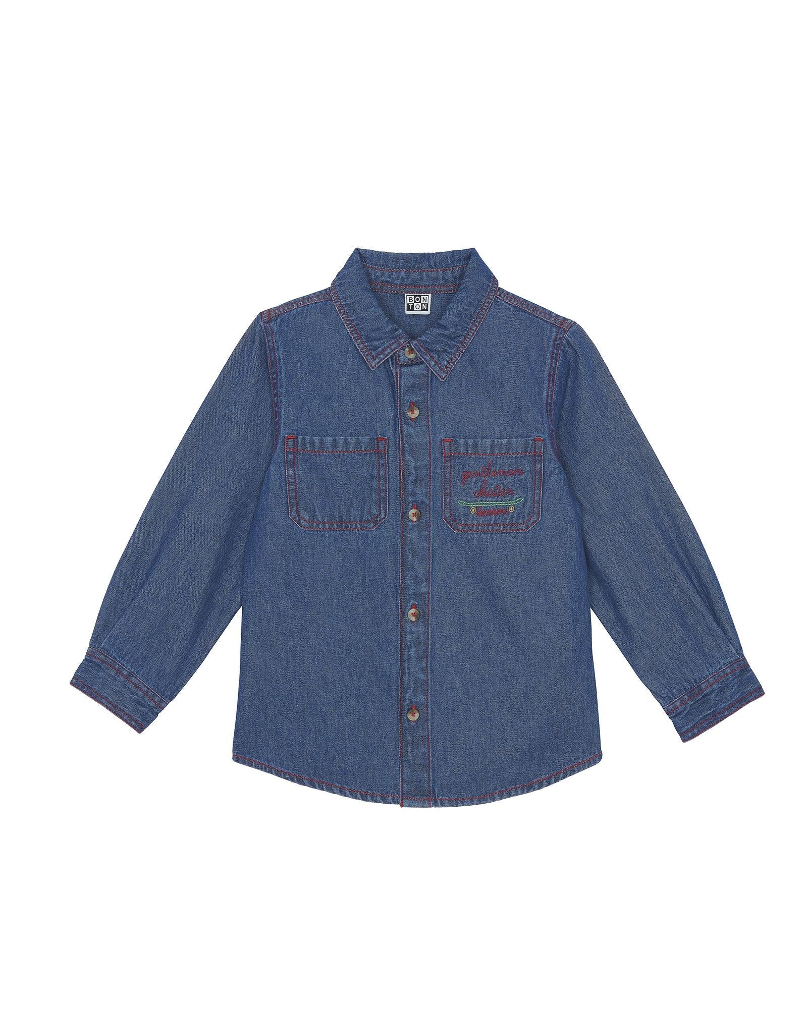 Chemise Paname bleue en denim