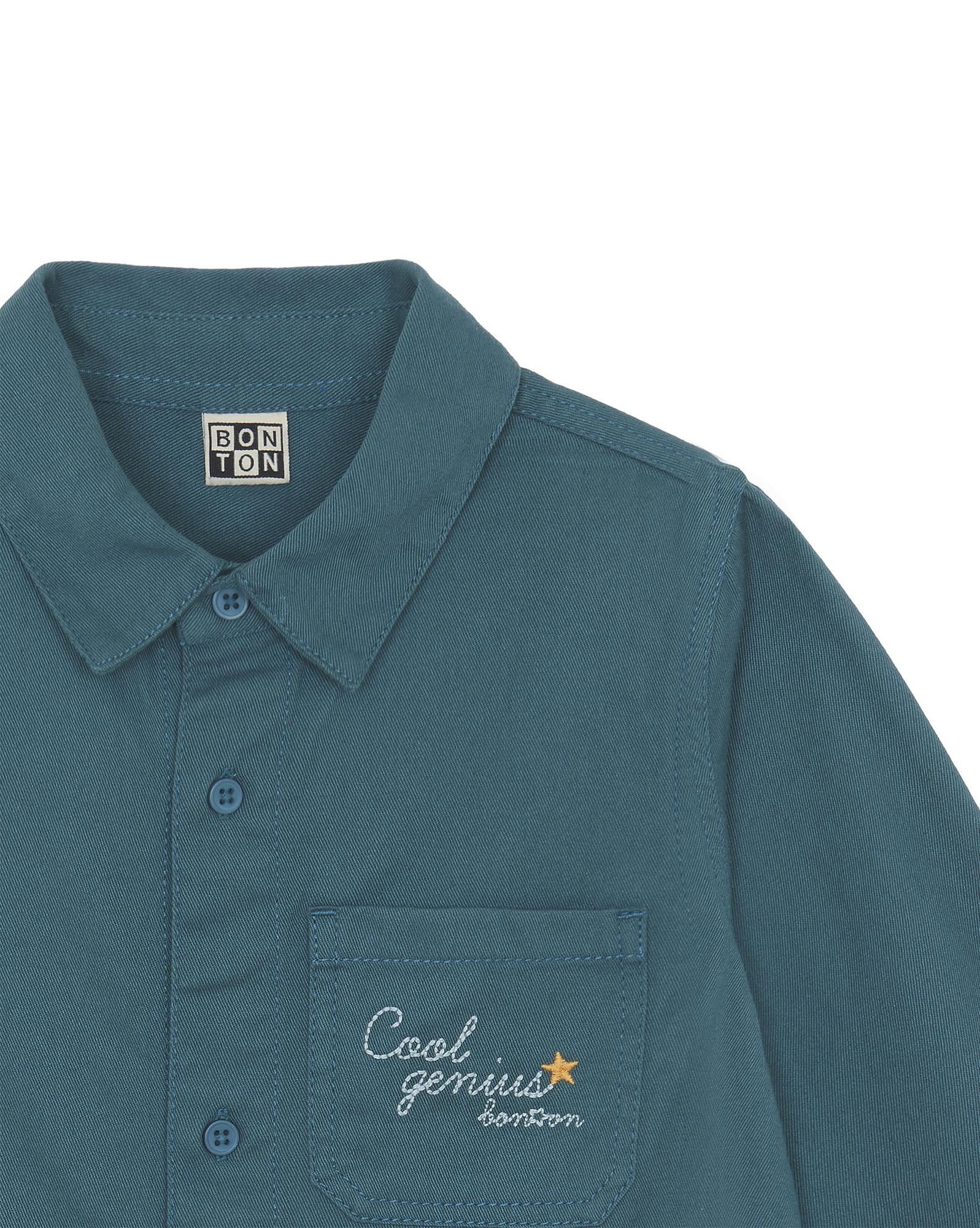 Chemise Paname verte en 100% coton