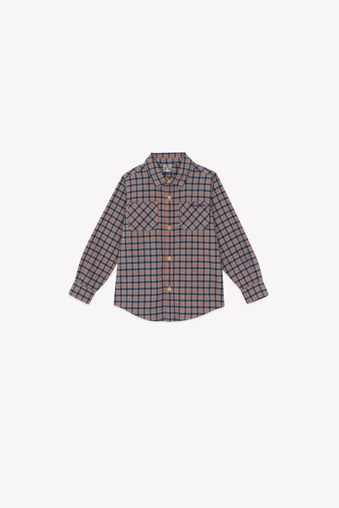Chemise - Paname à carreaux gris/orange - Image principale