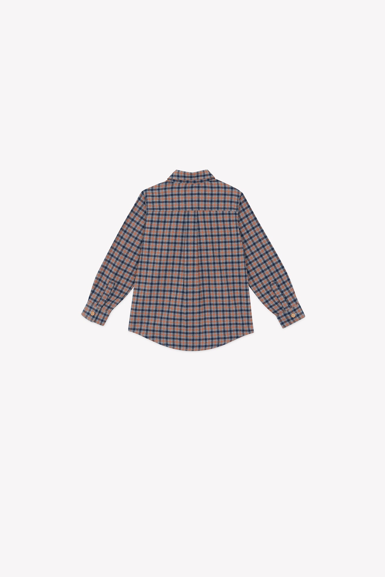 Chemise - Paname à carreaux gris/orange