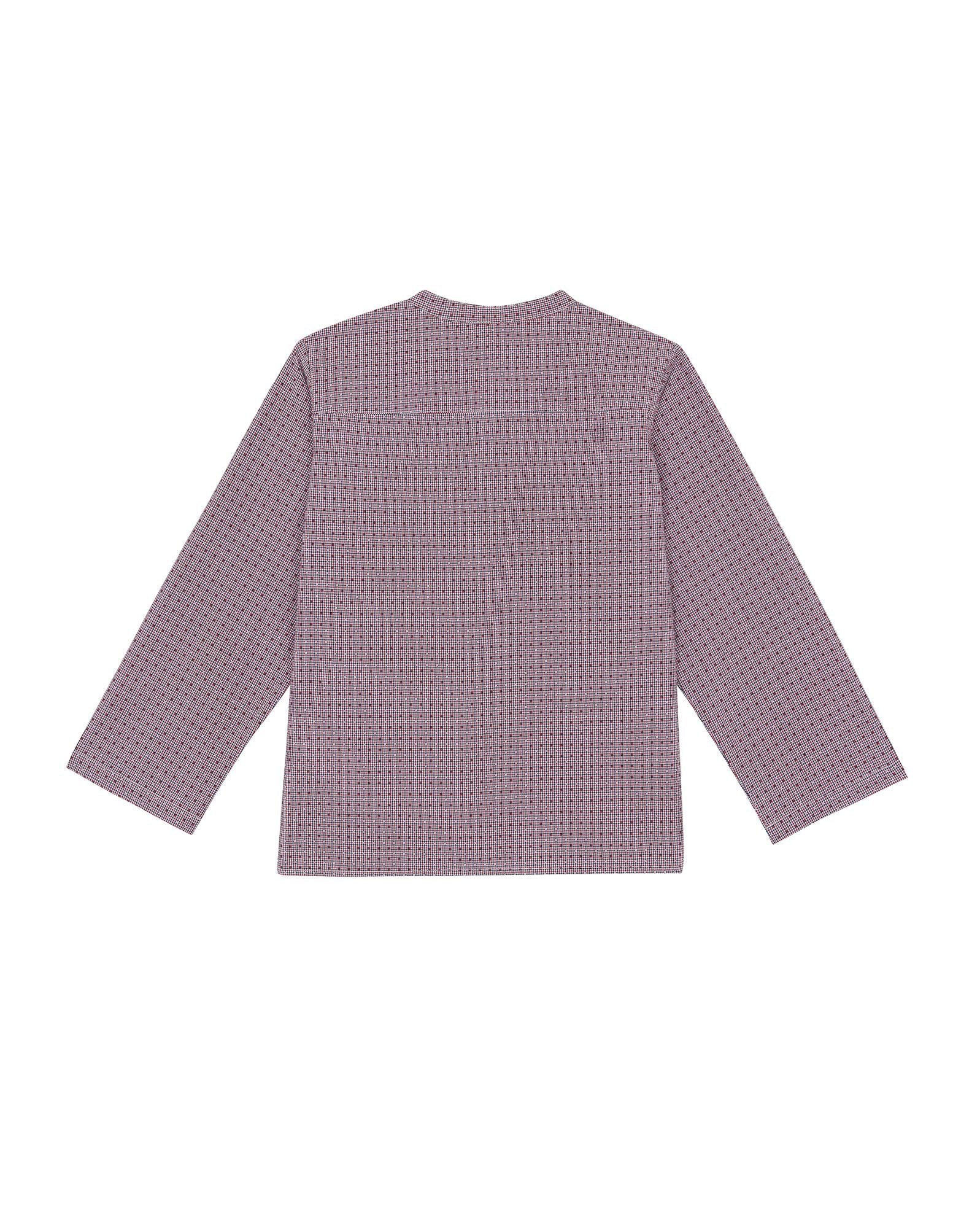 Chemise Internet bleue à carreaux
