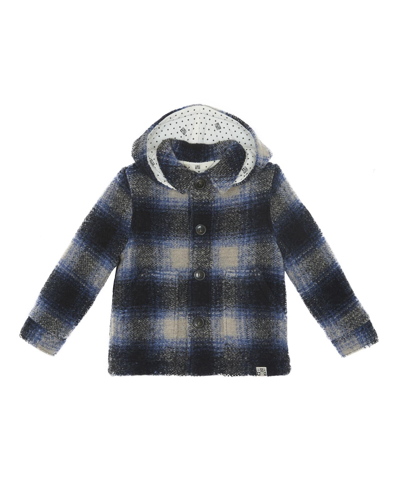 Manteau Backson beige à carreaux