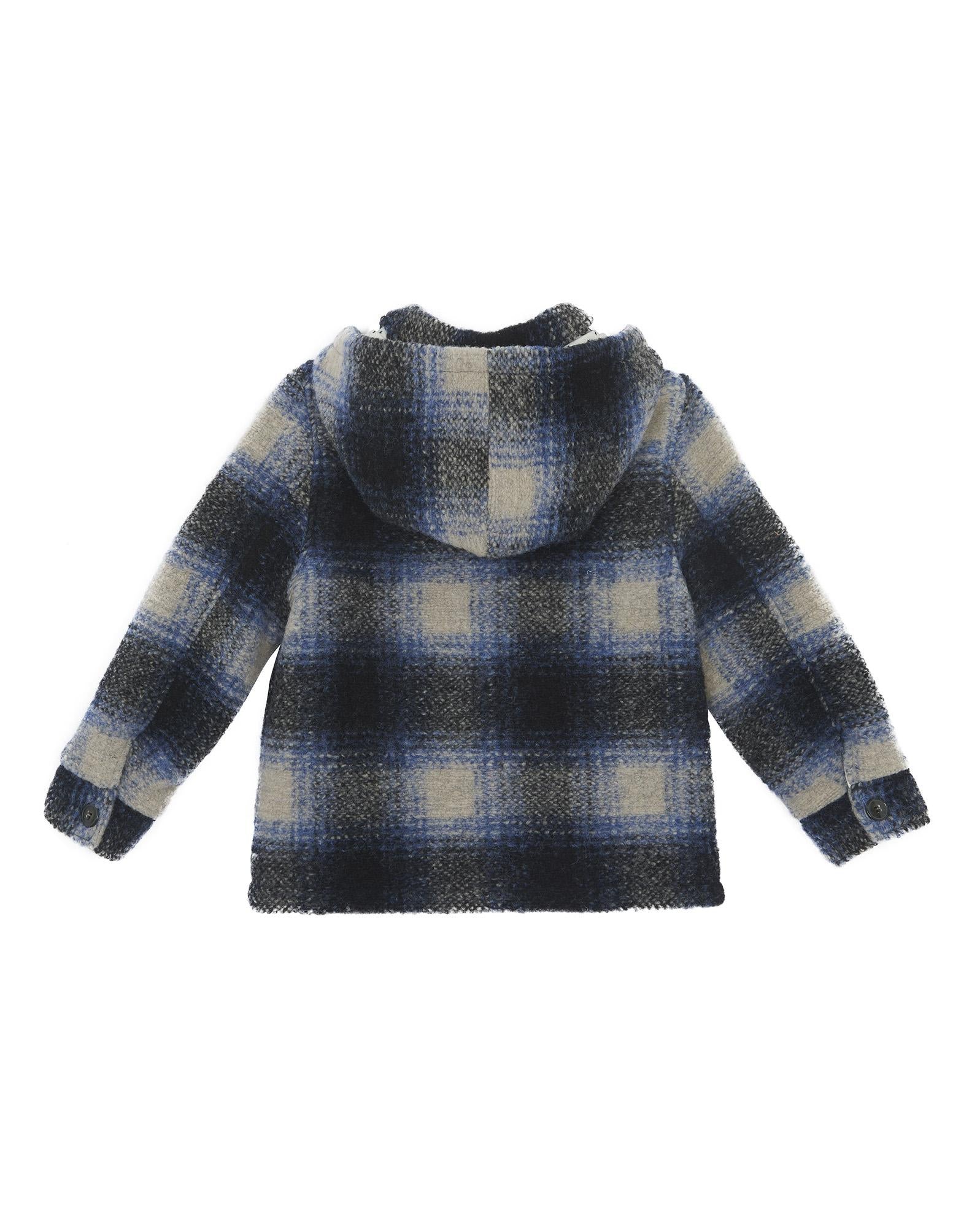 Manteau Backson beige à carreaux