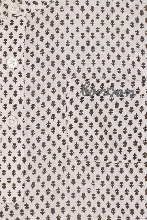 Chemise - Garou fleur voile de coton imprimé fleur - Image principale