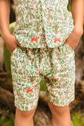 Short - Rambo double cotton gauze savannah Printe