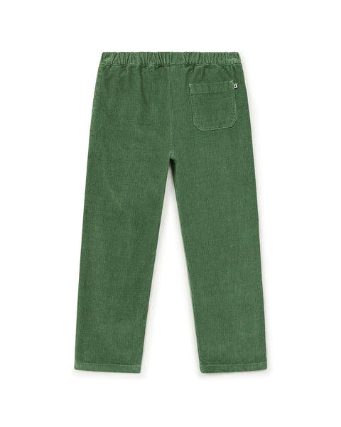 Trousers - Batcha Green in tweed cotton - Image principale