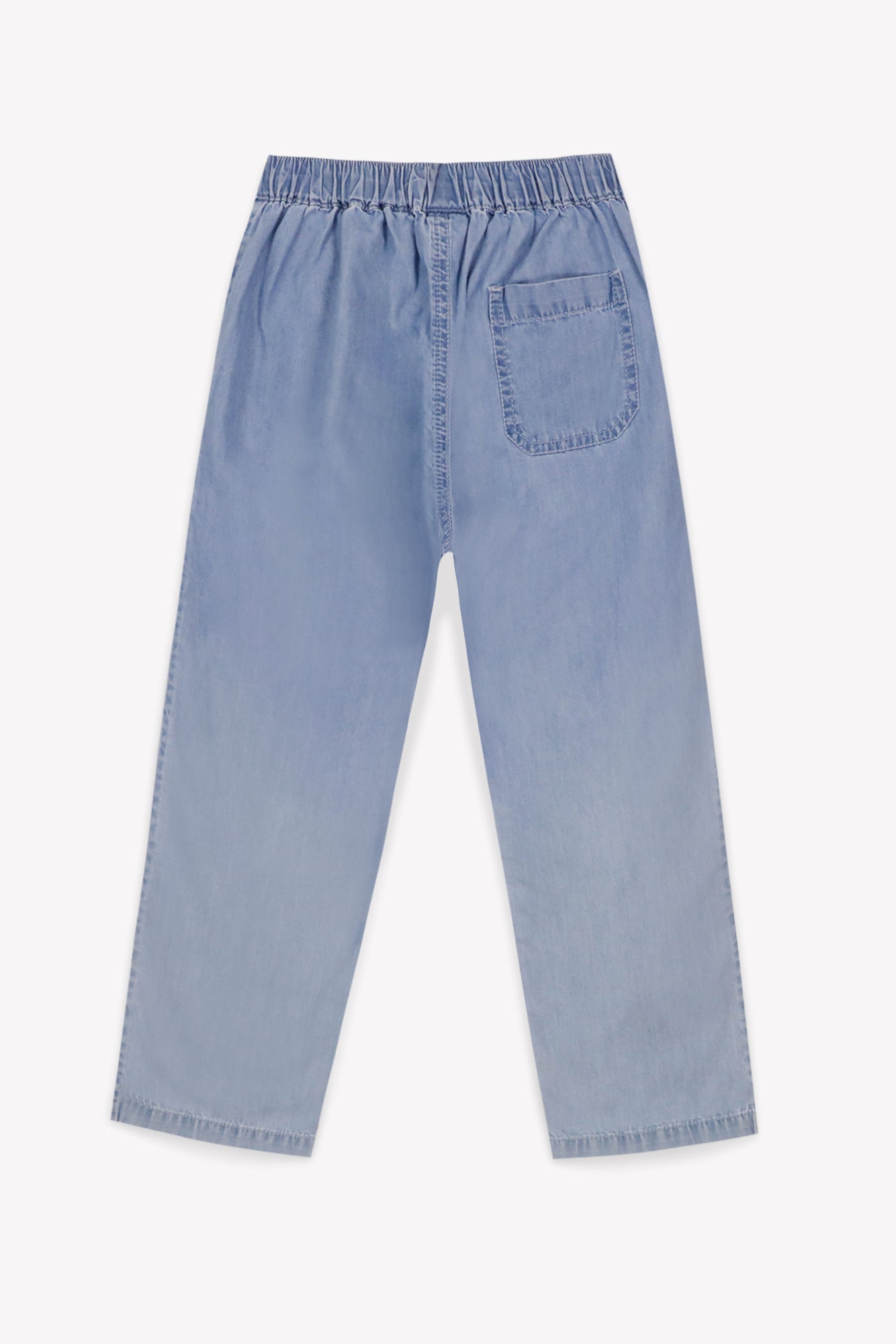 Trousers - Batcha Blue Cotton Chambray