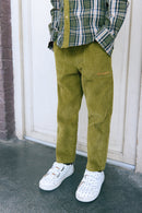 Trousers - Batcha Green in Velvet