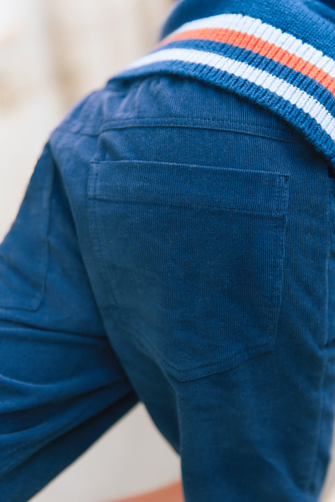 Trousers - Navy bonton crash - Image principale