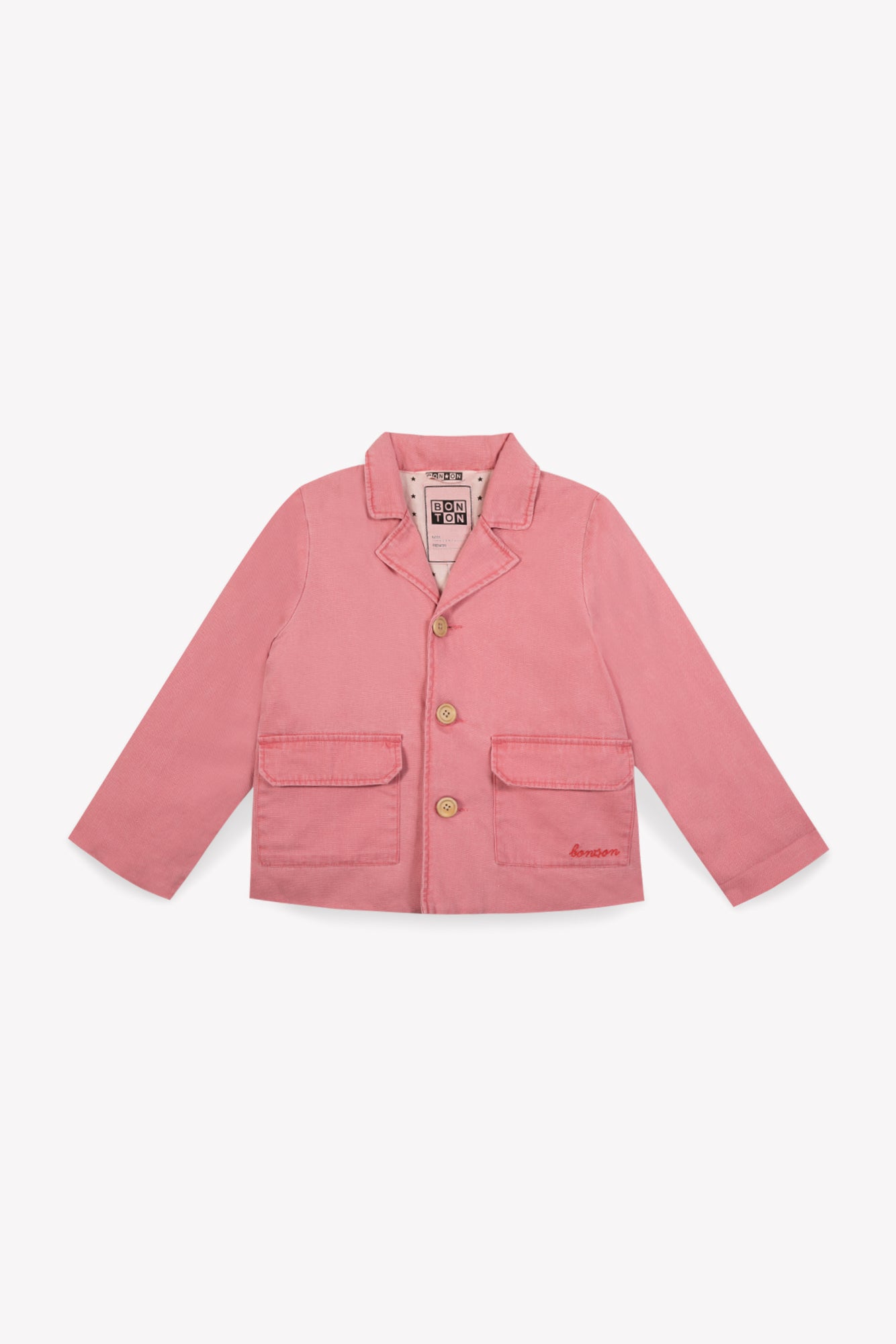 Veste - Ranger rose toile de coton et lin KR