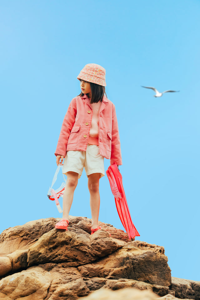 Veste - Ranger rose toile de coton et lin KR - Image principale
