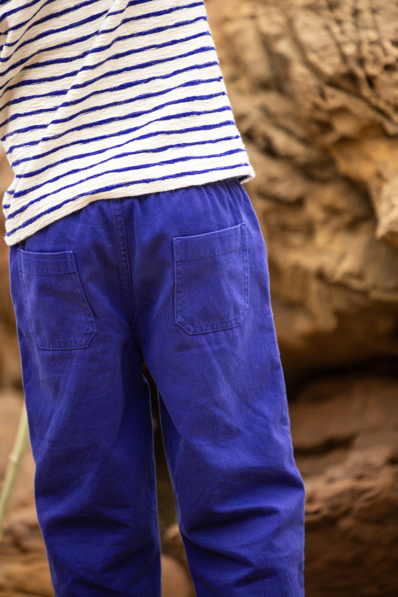 Trousers - Datcha Blue Twill Cotton Base Worker