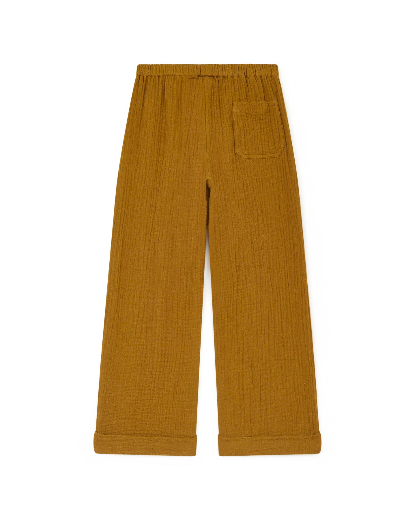 Trousers - Itcha brown double organic cotton gauze