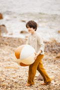 Trousers - Itcha brown double organic cotton gauze