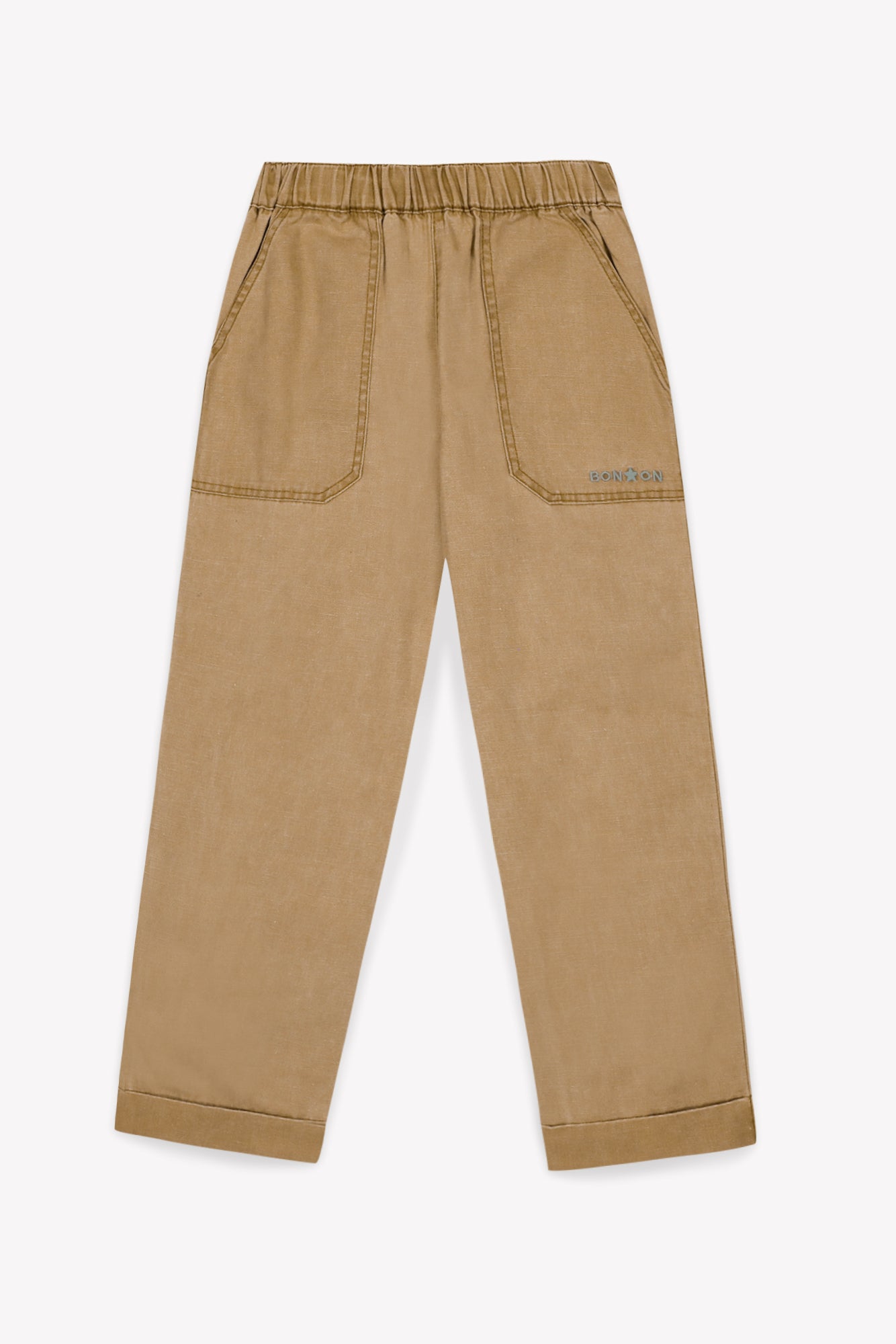Pantalon - Itcha beige toile de coton et lin
