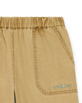 Short - Garry Beige cotton canvas and linen