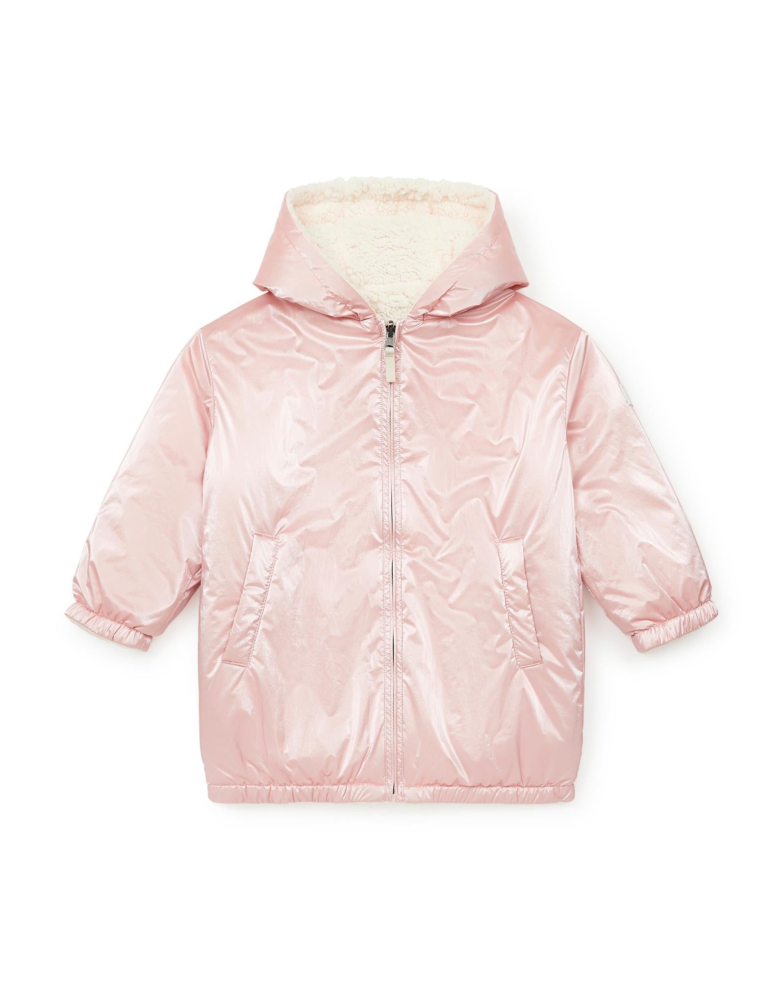Parka Forever rose irisé