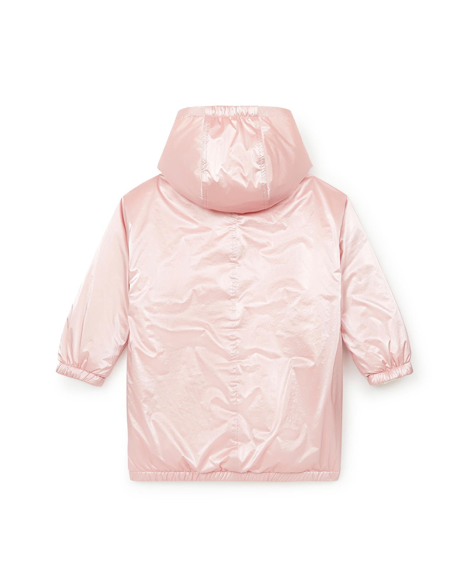 Parka Forever rose irisé