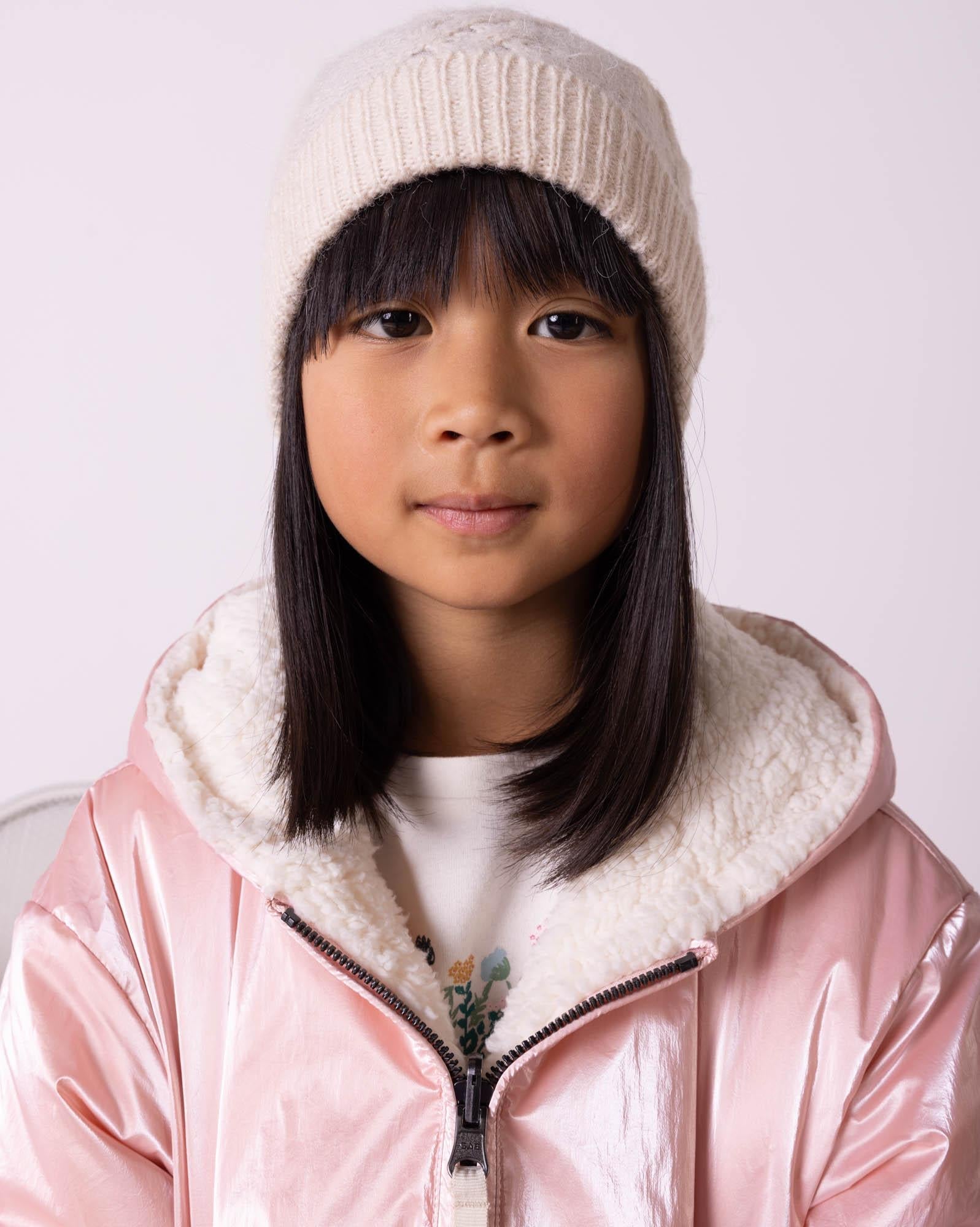 Parka Forever rose irisé