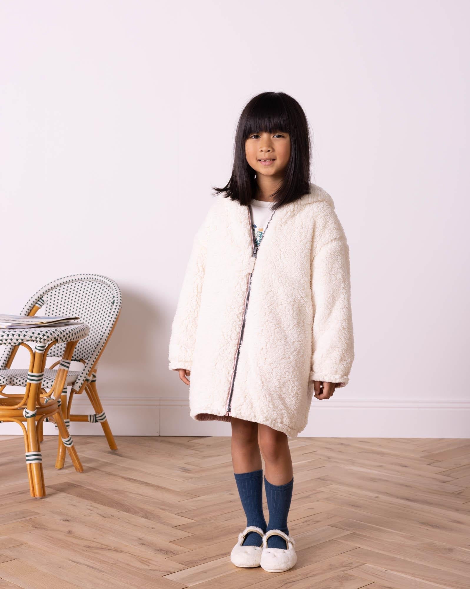 Parka Forever rose irisé