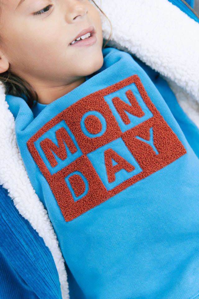Sweatshirt - Sandy Blue in organic cotton - Image alternative
