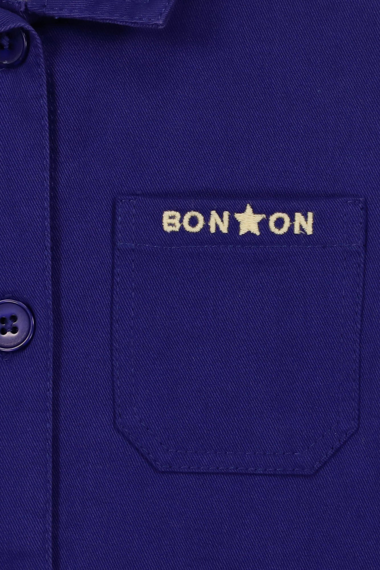 Veste - Erman bleue twill de coton base worker