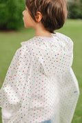 Rain cape - technical blue PrintE Multi