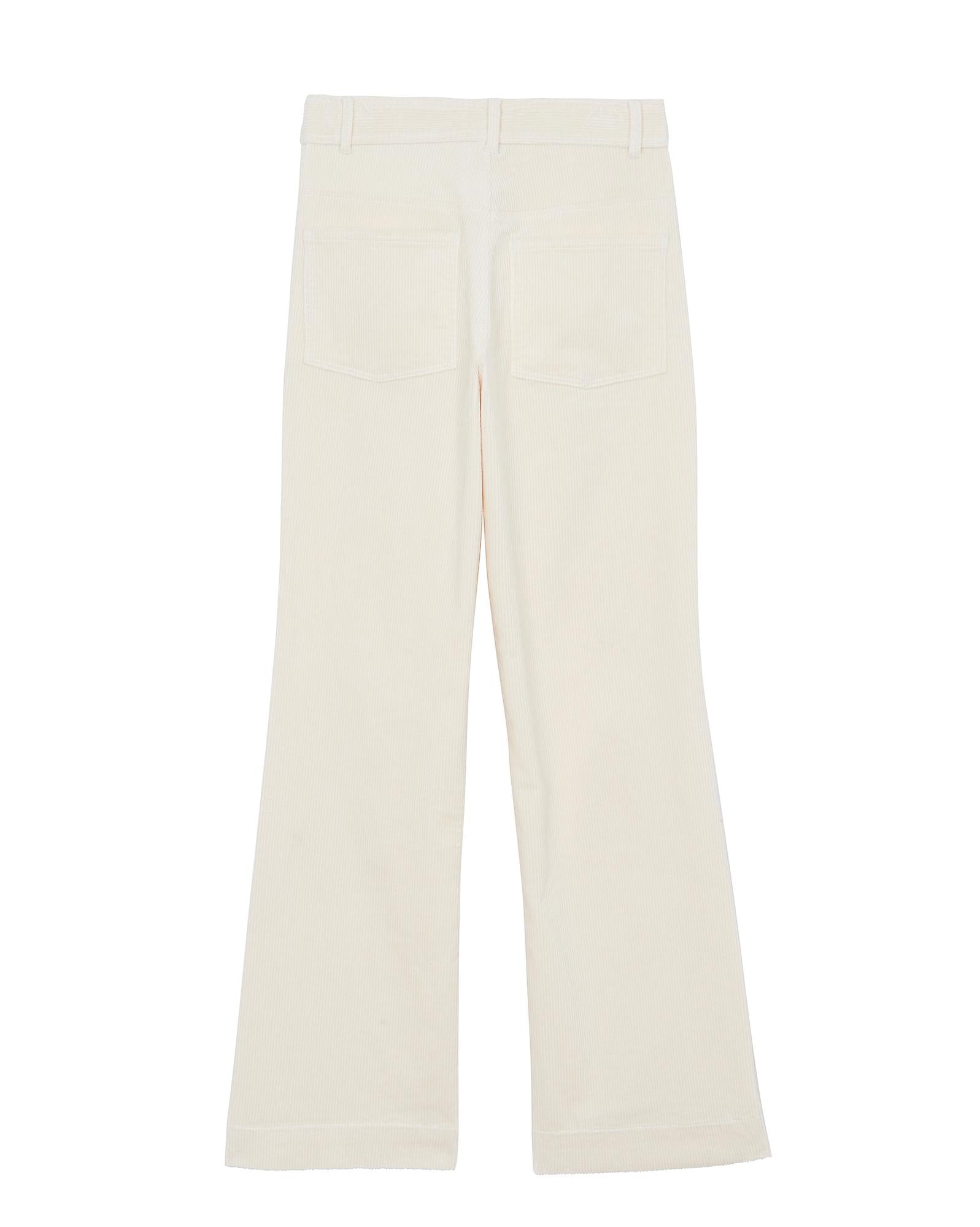 Pantalon Hector beige Femme en velours