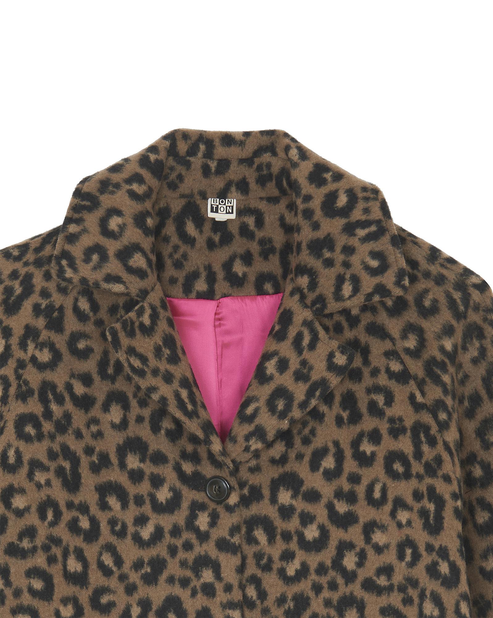 Manteau léopard Hildaw marron Femme