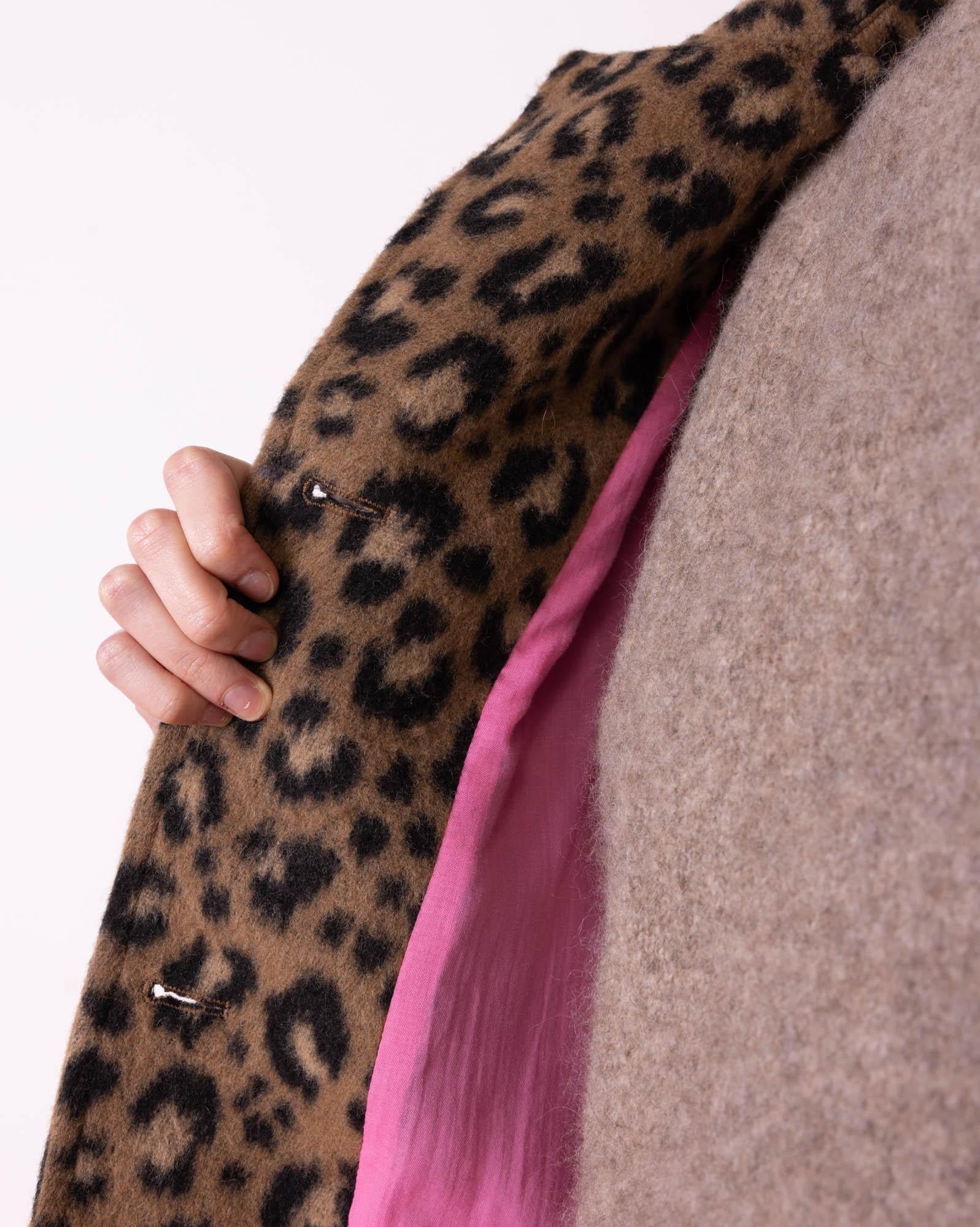 Manteau léopard Hildaw marron Femme