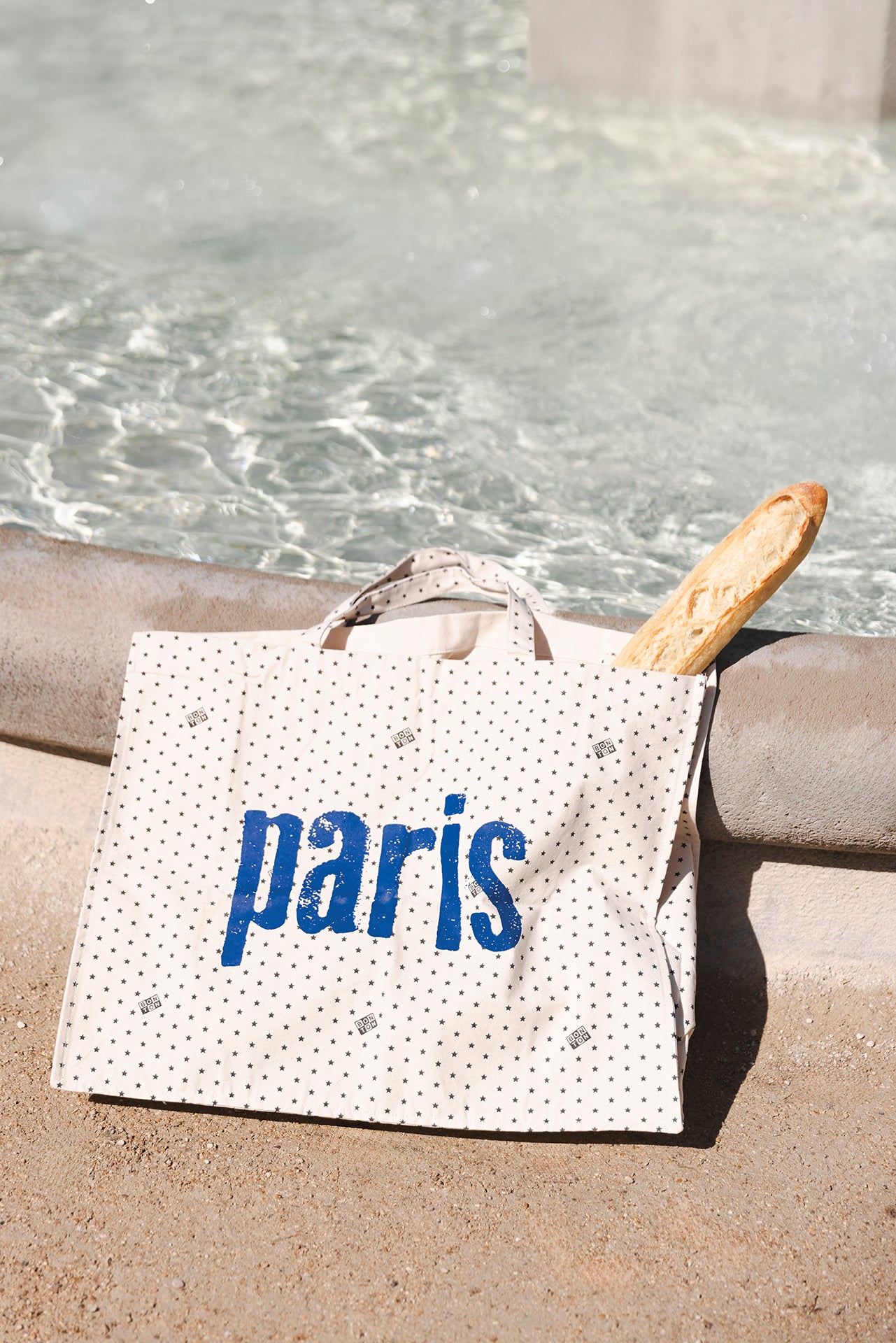 Large shopping bag - Paris Blue