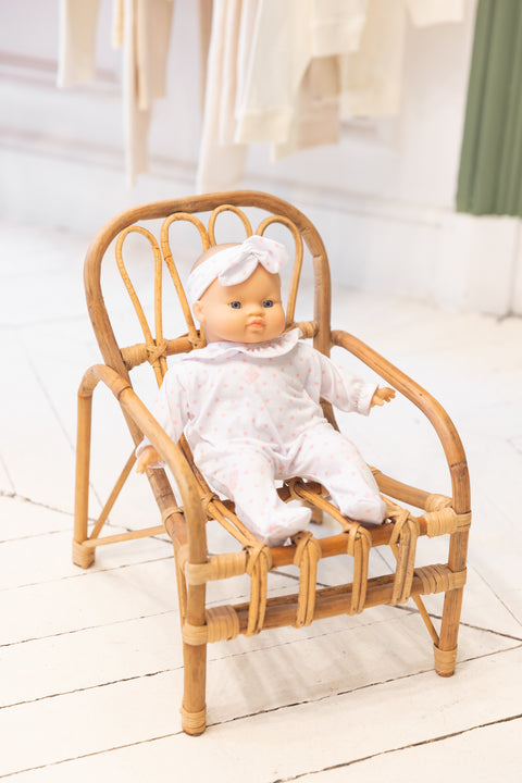 Accessoire poupon - Ensemble Camille étoilé rose bonton + minikane - Image principale