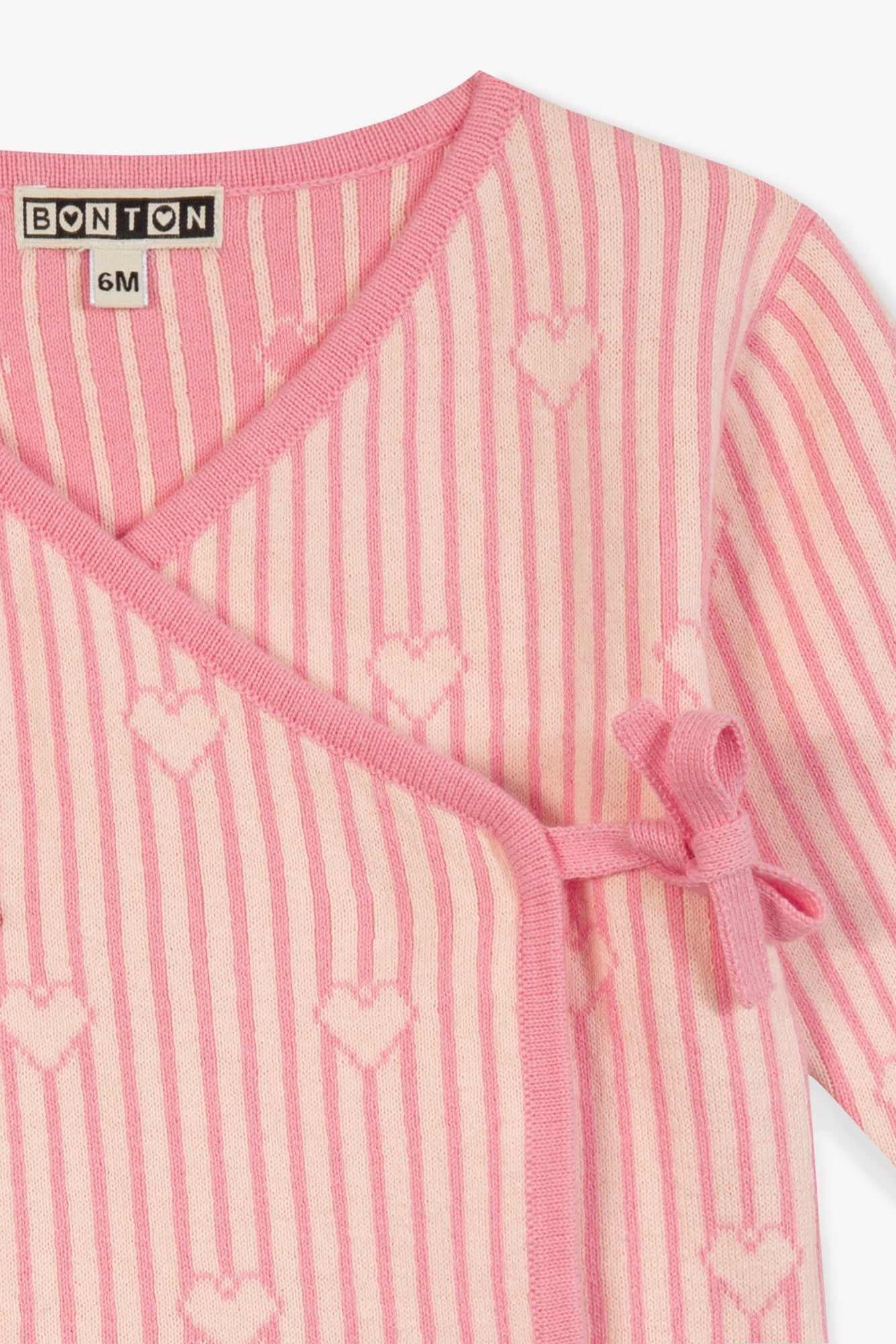 Outfit - Elo Pink Baby cotton Jacquardheart