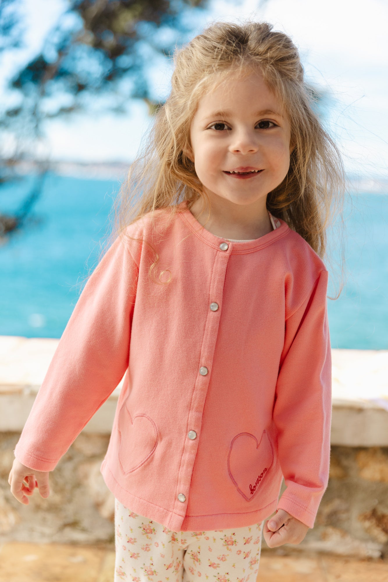 Cardigan - Sister Pink Baby organic cotton