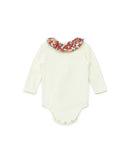 Body - Beige Baby cotton Collar Print Liberty