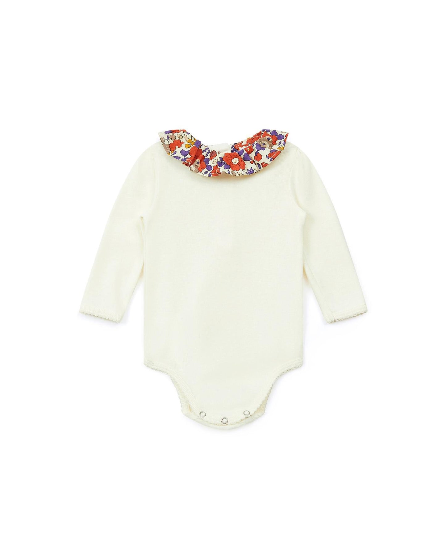 Body - Beige Baby cotton Collar Print Liberty