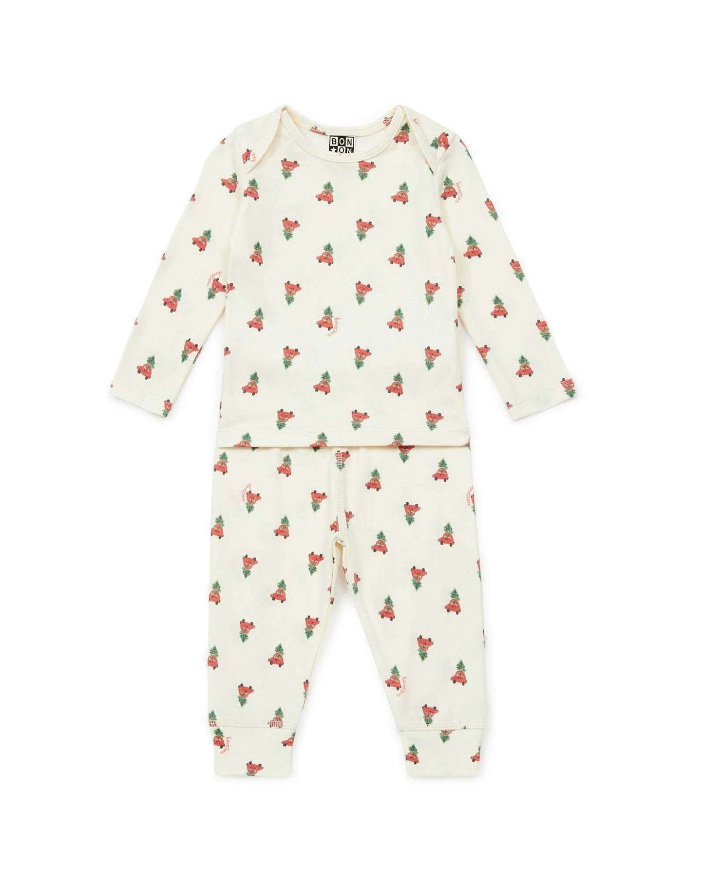 Outfit - 2 rooms Red Baby biological cotton