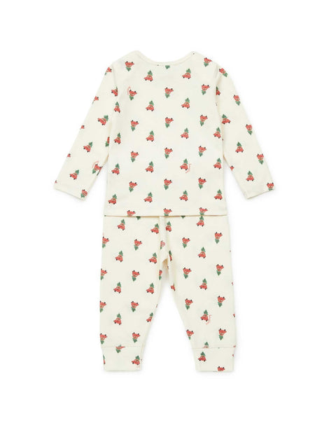Outfit - 2 rooms Red Baby biological cotton - Image principale