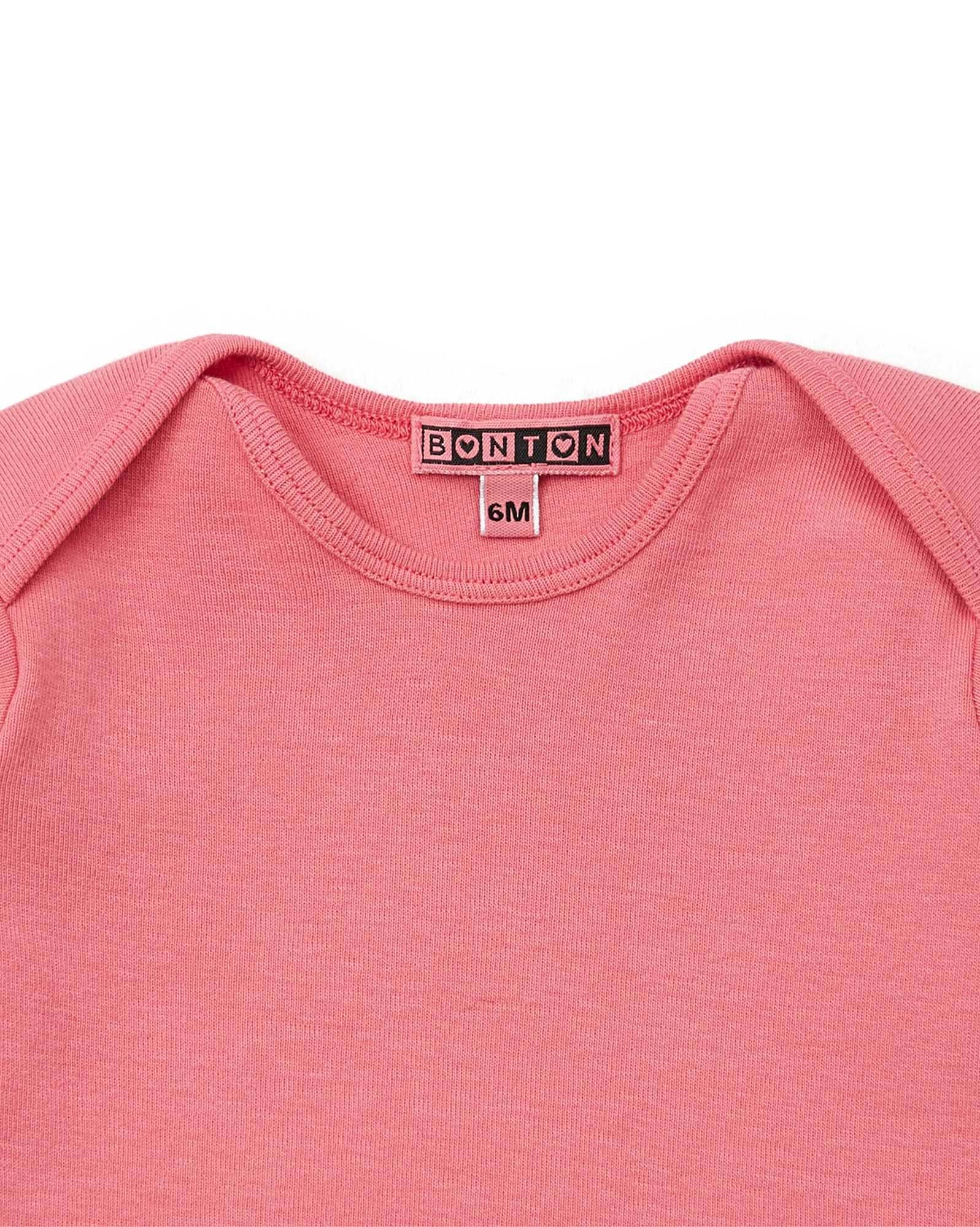 Tee-shirt Tina rose Bébé ML 100% coton biologique