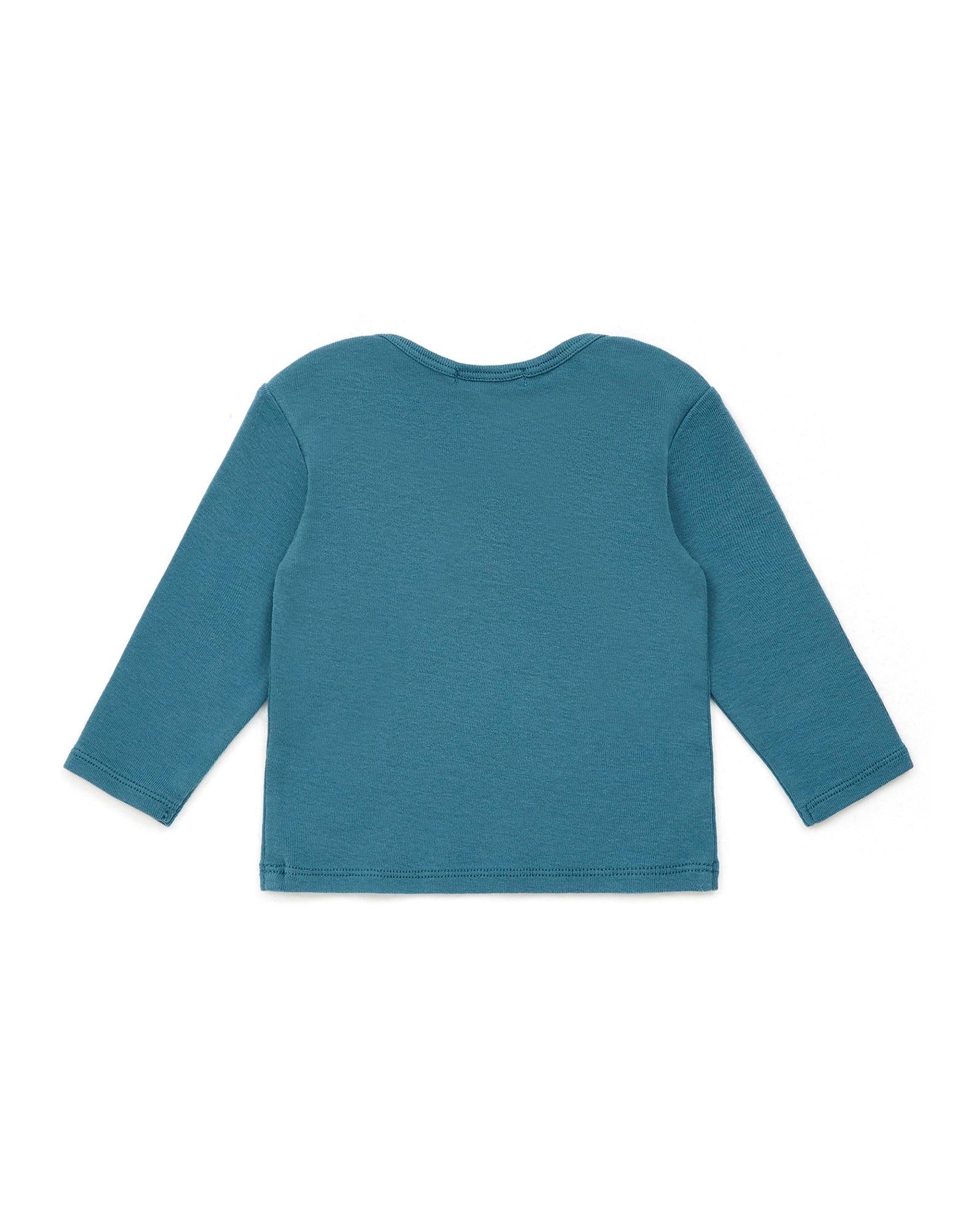 Tee-shirt Tina bleu Bébé ML 100% coton biologique