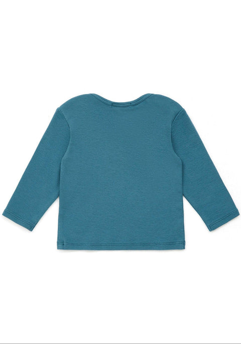 T-shirt - Tina bleu Bébé ML 100% coton biologique - Image principale