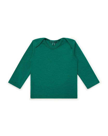 Tee-shirt Tina vert Bébé ML 100% coton biologique