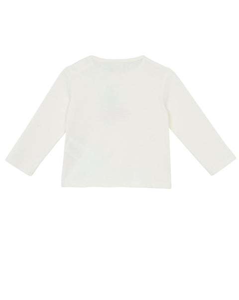 T-shirt - Santa beige Bébé à manches longues en coton biologique - Image principale