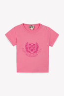 T-shirt - Tuba rose Bébé coton organique imprimé