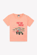 T-shirt - Orange snorkel Baby organic cotton Print