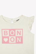 T-shirt - Tika écru Bébé coton organique imprimé