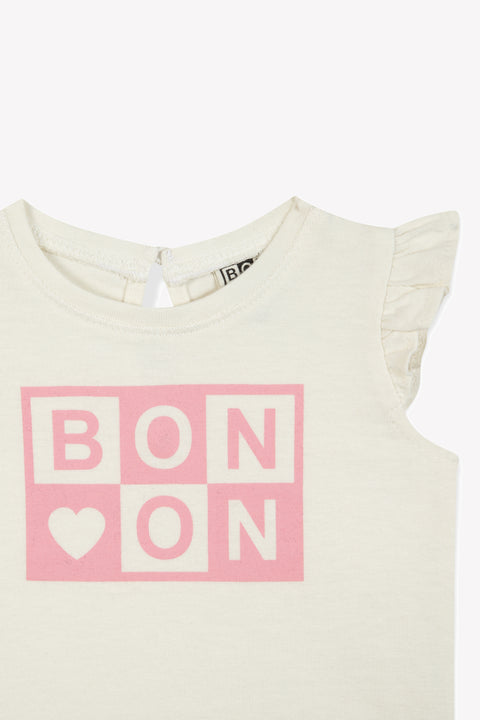 T-shirt - Tika ecru Baby organic cotton Print - Image principale