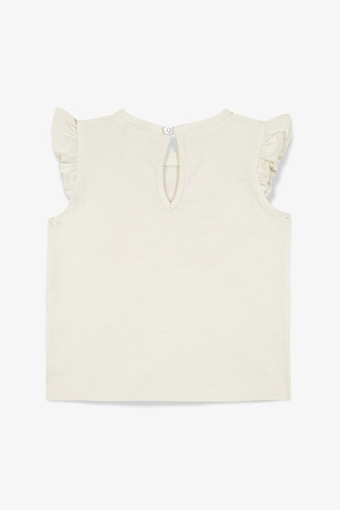 T-shirt - Tika ecru Baby organic cotton Print - Image principale
