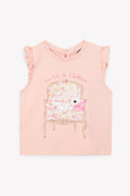 Tee-shirt - Tika rose Bébé coton organique imprimé